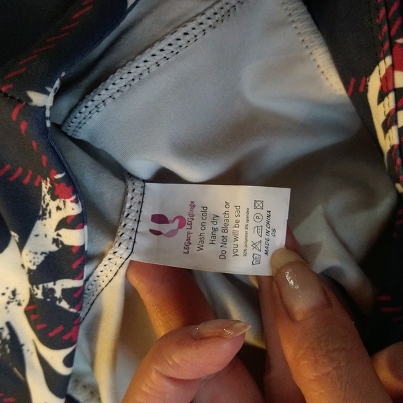 Brand New Women's Gingham Stag Leggings S/M - Picture 2 of 3